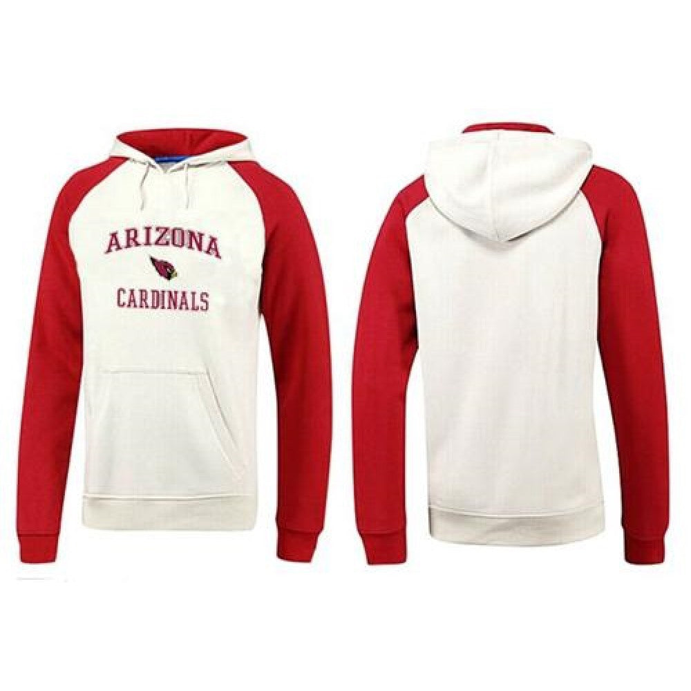Arizona Cardinals Heart & Soul Pullover Hoodie White & Red 