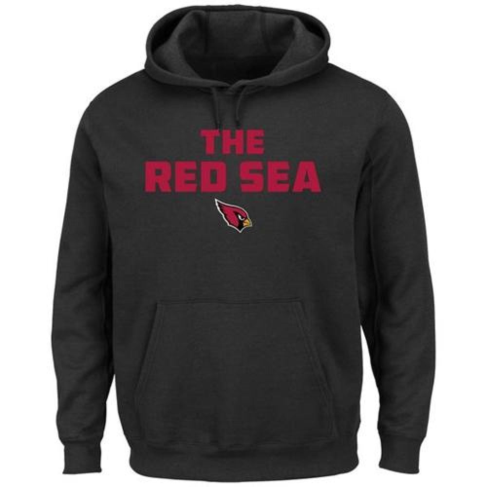 Arizona Cardinals Majestic Hot Phrase Pullover Hoodie Black 