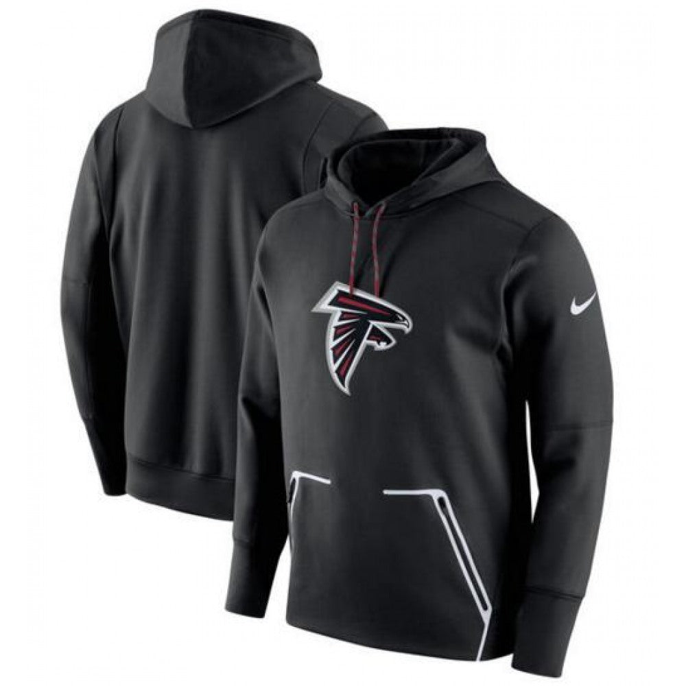 Men's Atlanta Falcons Black Champ Drive Vapor Speed Pullover Hoodie 