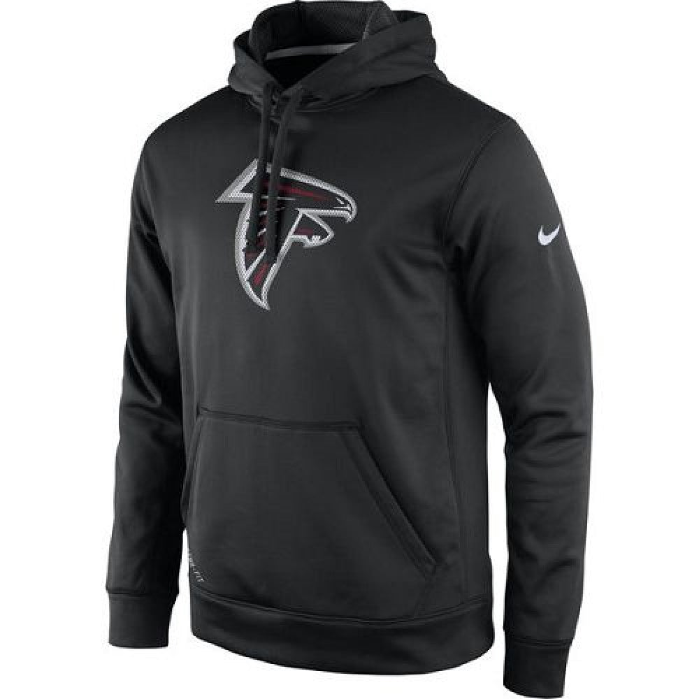 Men's Atlanta Falcons Black Practice Performance Pullover Hoodie 