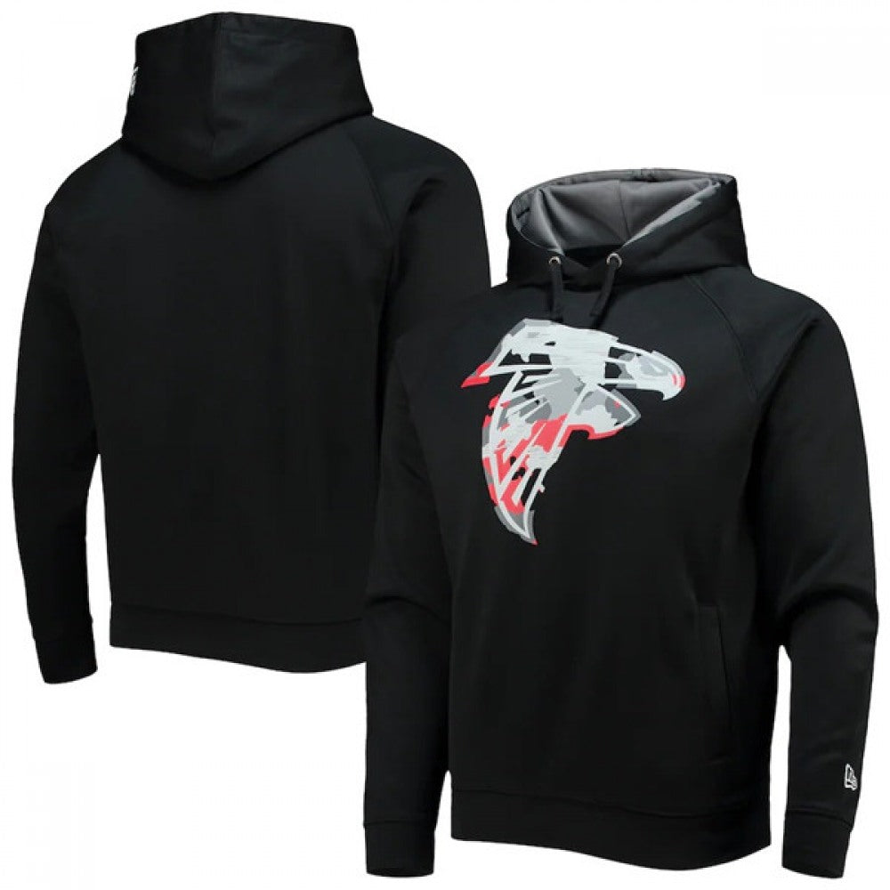Men's Atlanta Falcons Black Pullover Hoodie 