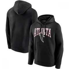 Men's Atlanta Falcons Black Gridiron Classics Campus Standard Pullover Hoodie 