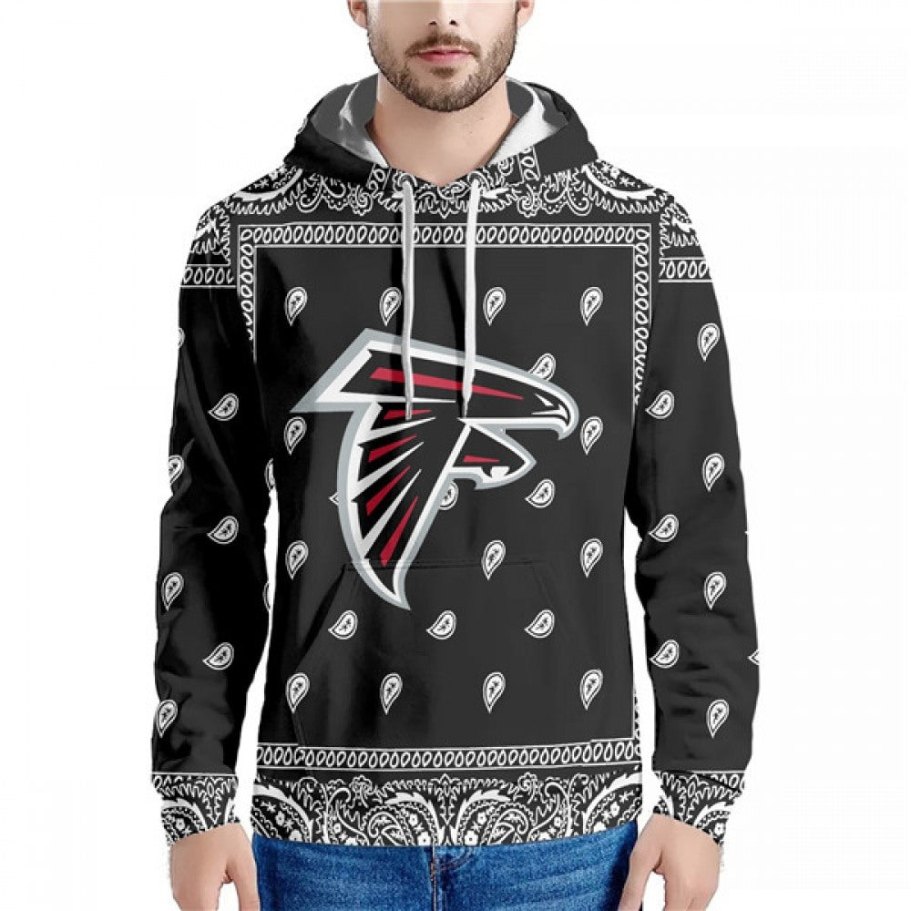 Men's Atlanta Falcons Black Pullover Hoodie 