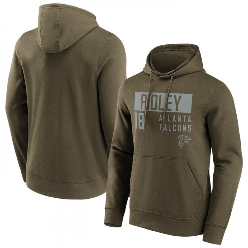 Men's Atlanta Falcons #18 Calvin Ridley Fashion Name & Number Hoodie 