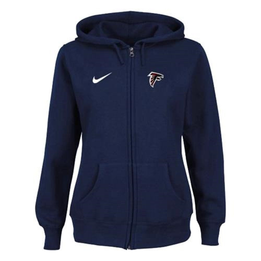 Women's Atlanta Falcons Ladies Tailgater Full Zip Hoodie Blue 