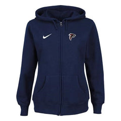 Women's Atlanta Falcons Ladies Tailgater Full Zip Hoodie Blue 