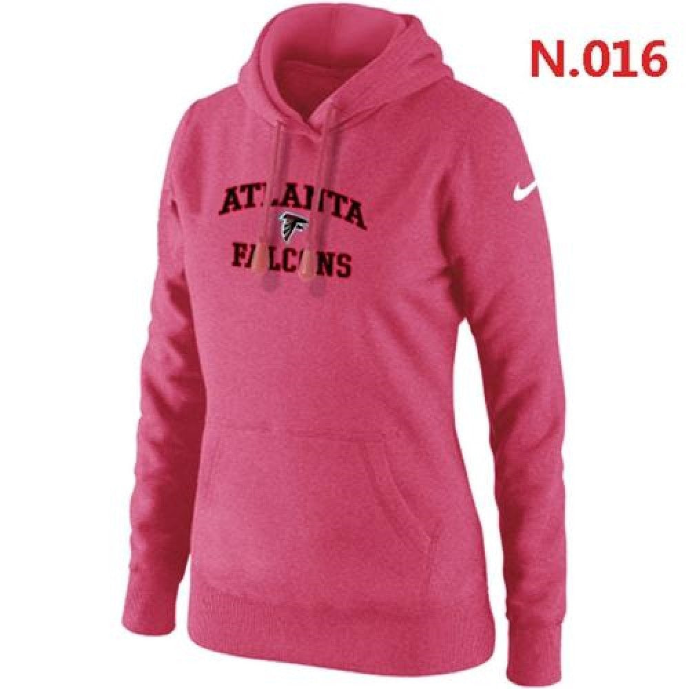 Women's Atlanta Falcons Heart & Soul Pullover Hoodie Pink 