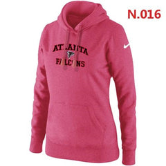 Women's Atlanta Falcons Heart & Soul Pullover Hoodie Pink 