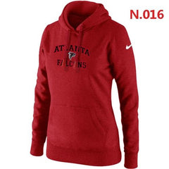 Women's Atlanta Falcons Heart & Soul Pullover Hoodie Red 