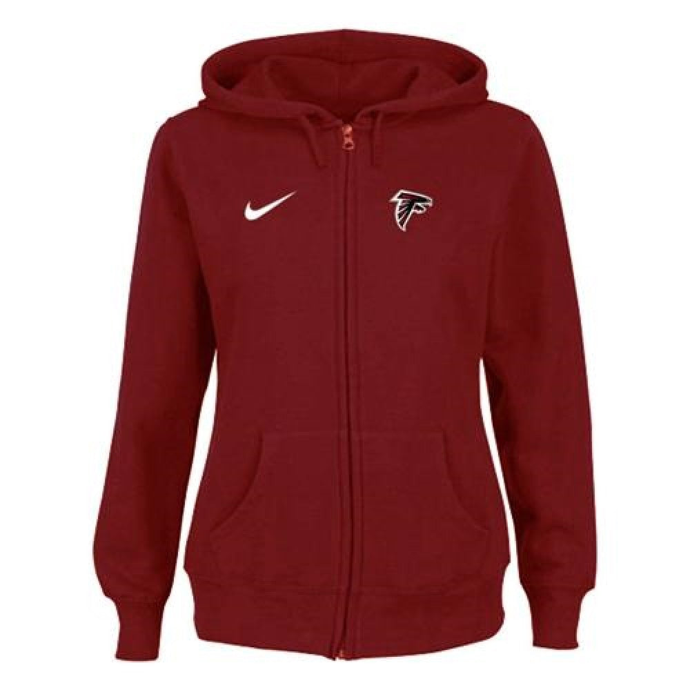 Women's Atlanta Falcons Ladies Tailgater Full Zip Hoodie Red 