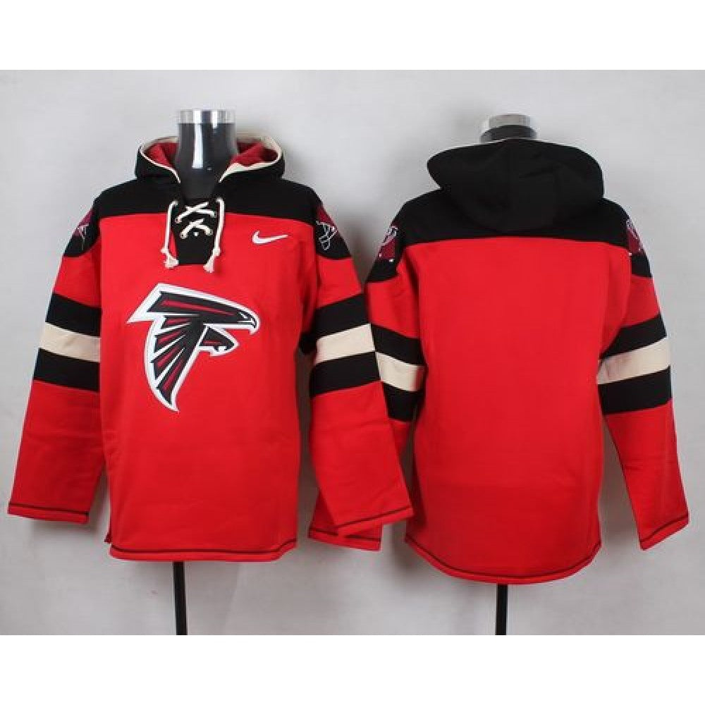 Falcons Blank Red Player Pullover NFL Hoodie 