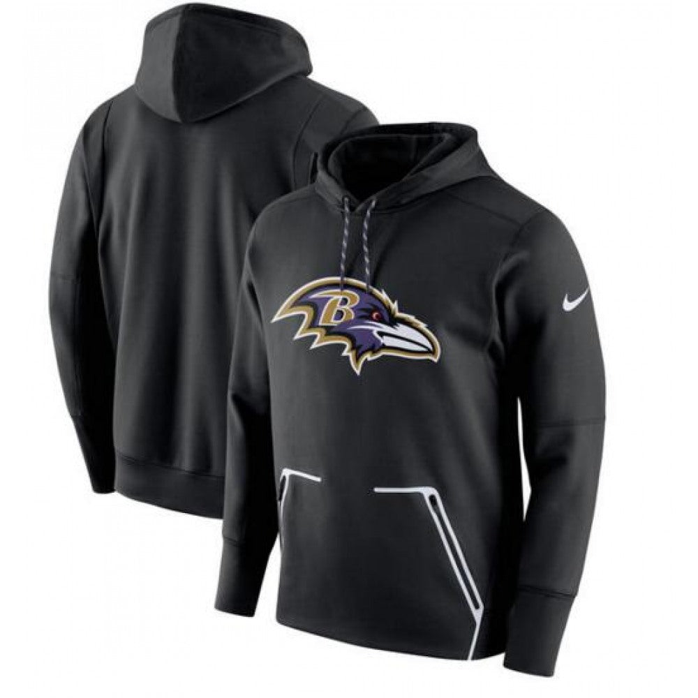 Men's Baltimore Ravens Black Champ Drive Vapor Speed Pullover Hoodie 