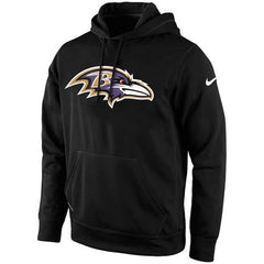 Men's Baltimore Ravens Black KO Logo Essential Hoodie 