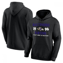 Men's Baltimore Ravens Black Fierce Competitor Pullover Hoodie 
