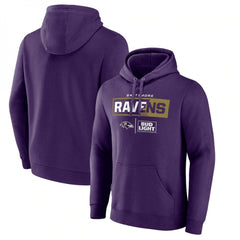 Men's Baltimore Ravens Purple x Bud Light Pullover Hoodie 
