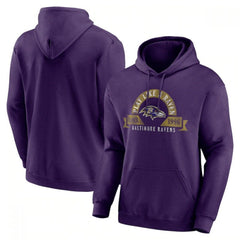 Men's Baltimore Ravens Purple Pullover Hoodie 