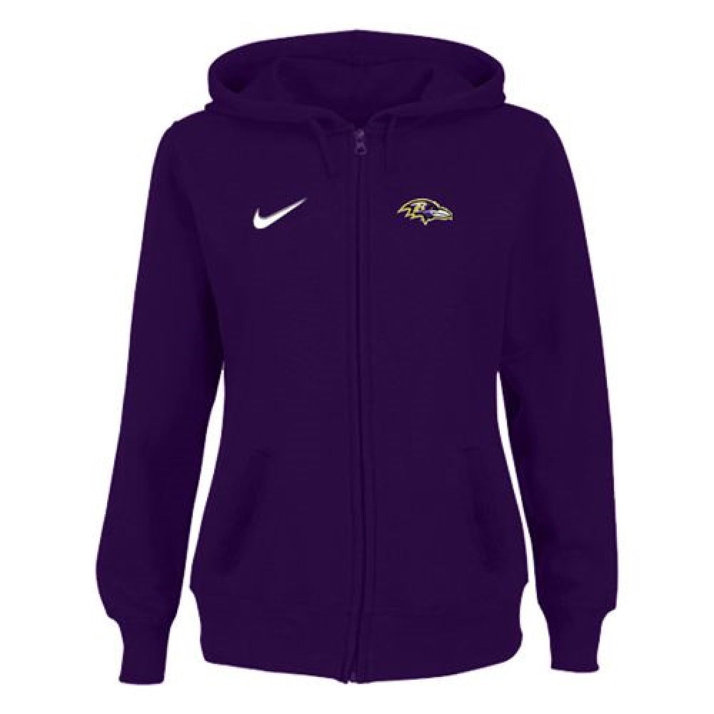 Women's Baltimore Ravens Stadium Rally Full Zip Hoodie Purple 