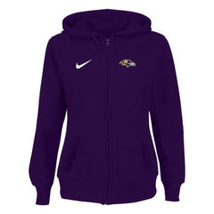 Women's Baltimore Ravens Stadium Rally Full Zip Hoodie Purple 