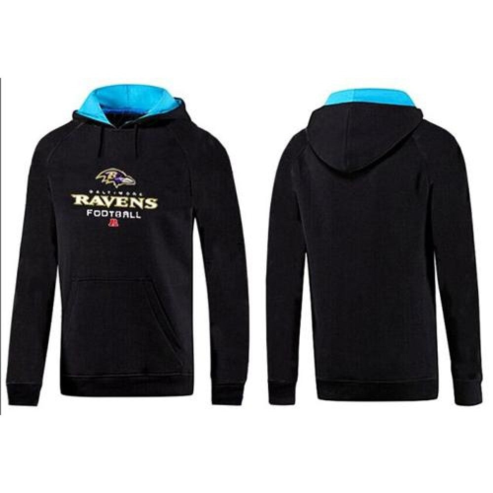 Baltimore Ravens Critical Victory Pullover Hoodie Black & Blue 