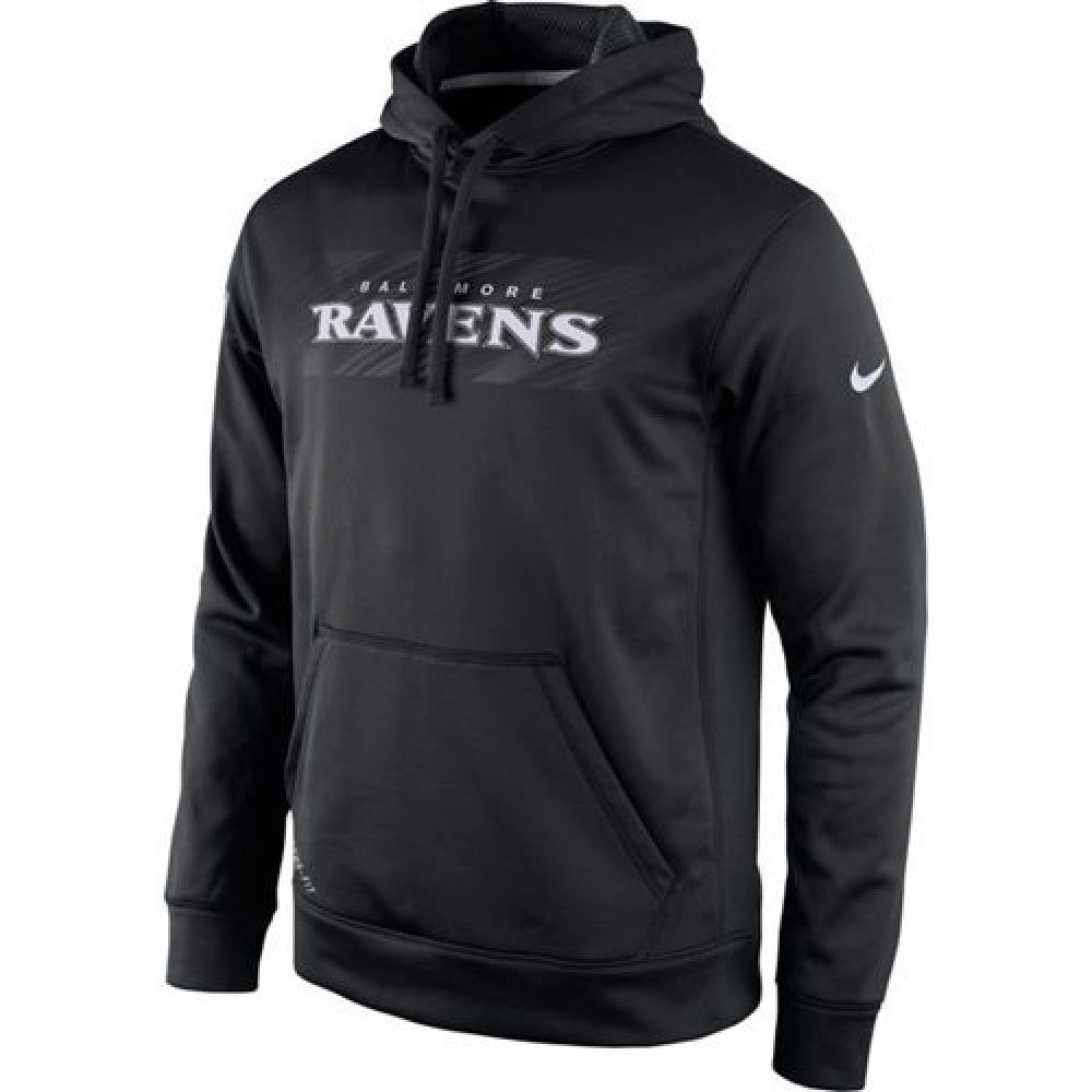 Baltimore Ravens KO Speed Wordmark Performance Hoodie Black 