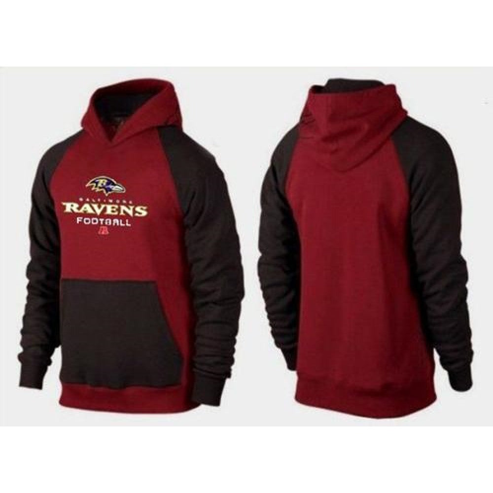 Baltimore Ravens Critical Victory Pullover Hoodie Burgundy Red & Black 