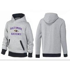 Baltimore Ravens Heart & Soul Pullover Hoodie Grey & Black 