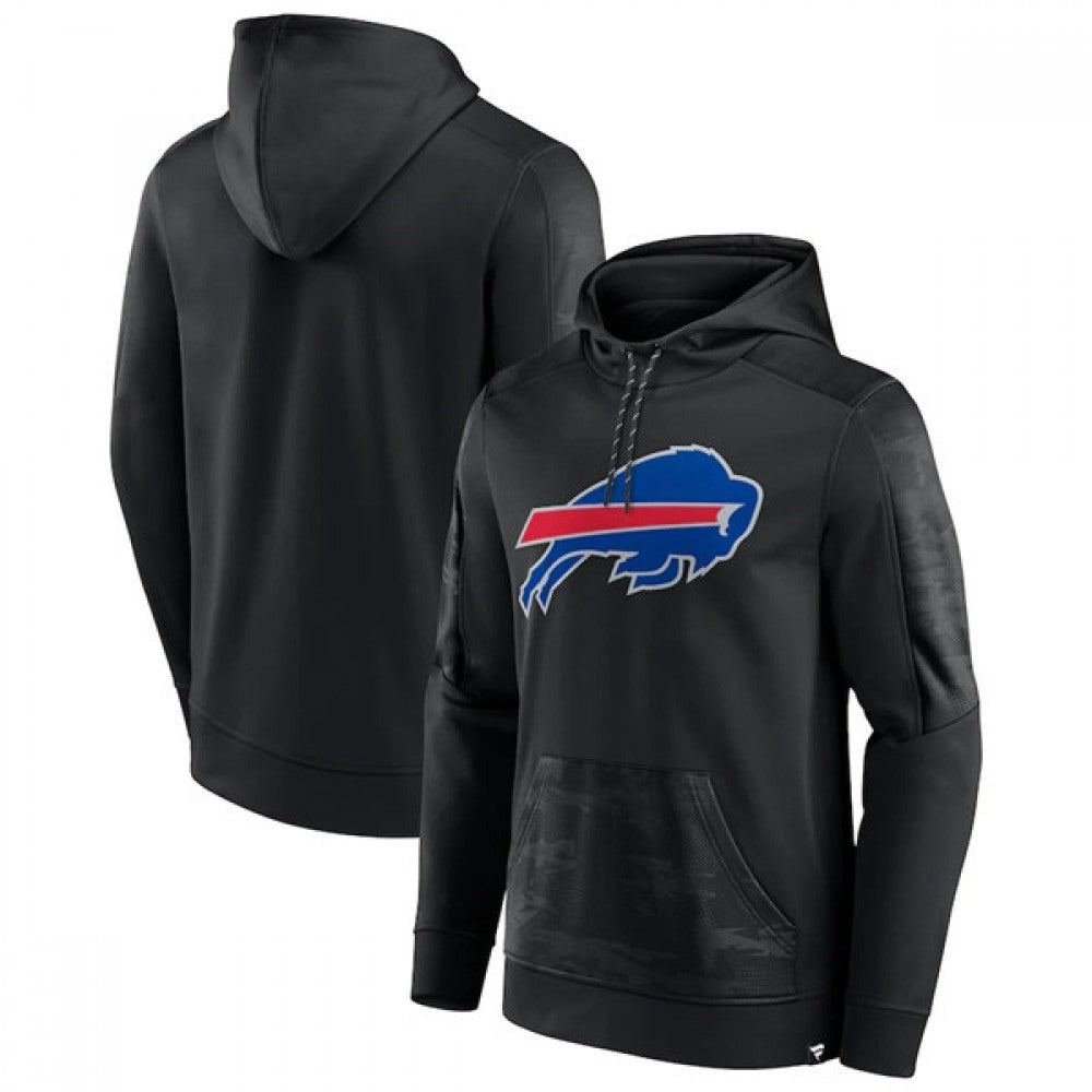 Men's Buffalo Bills Black On The Ball Pullover Hoodie 