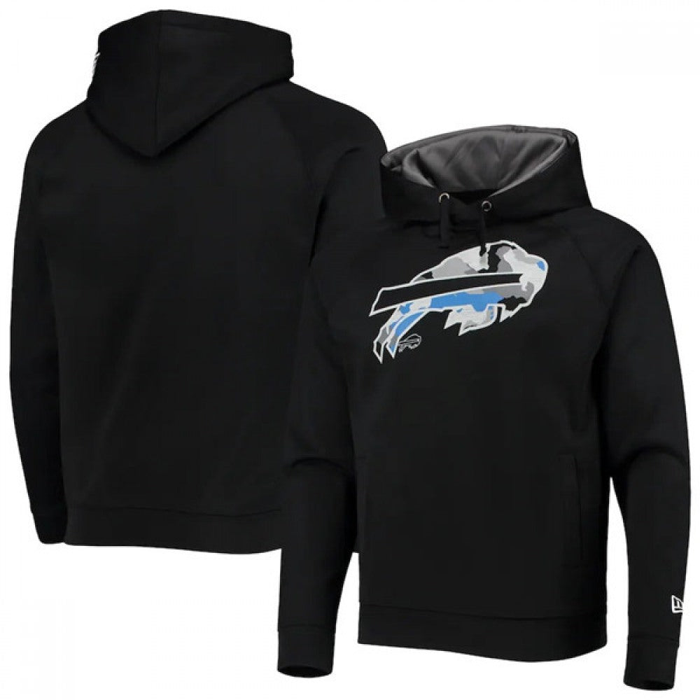 Men's Buffalo Bills Black Pullover Hoodie 