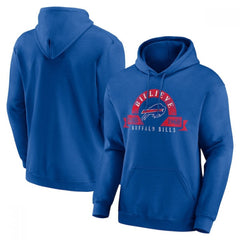 Men's Buffalo Bills Blue Pullover Hoodie 