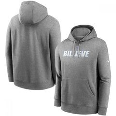 Men's Buffalo Bills Heathered Charcoal Fan Gear Local Club Pullover Hoodie 