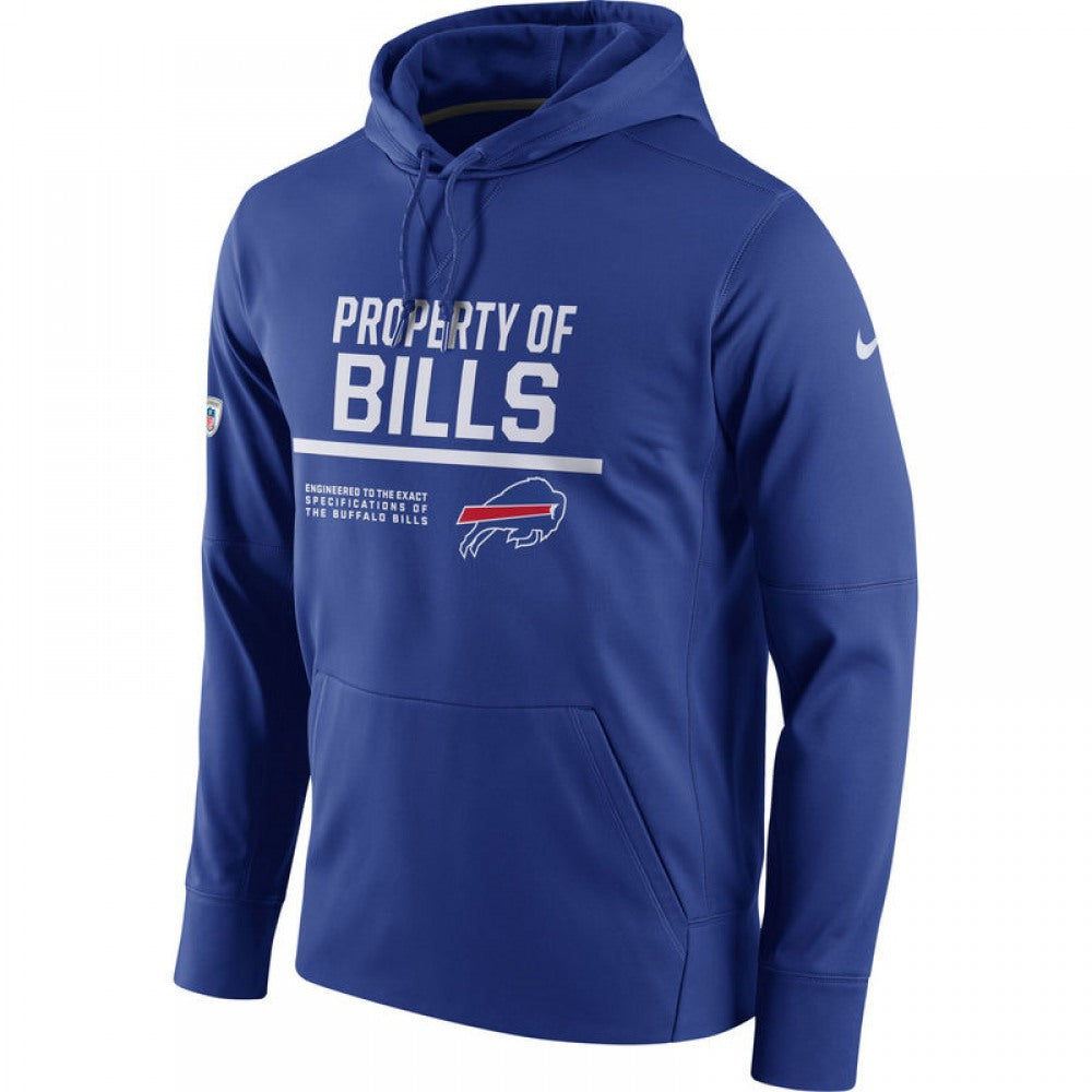 Men's Buffalo Bills Royal Circuit Property Of Performance Pullover Hoodie 