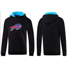 Buffalo Bills Logo Pullover Hoodie Black & Blue 
