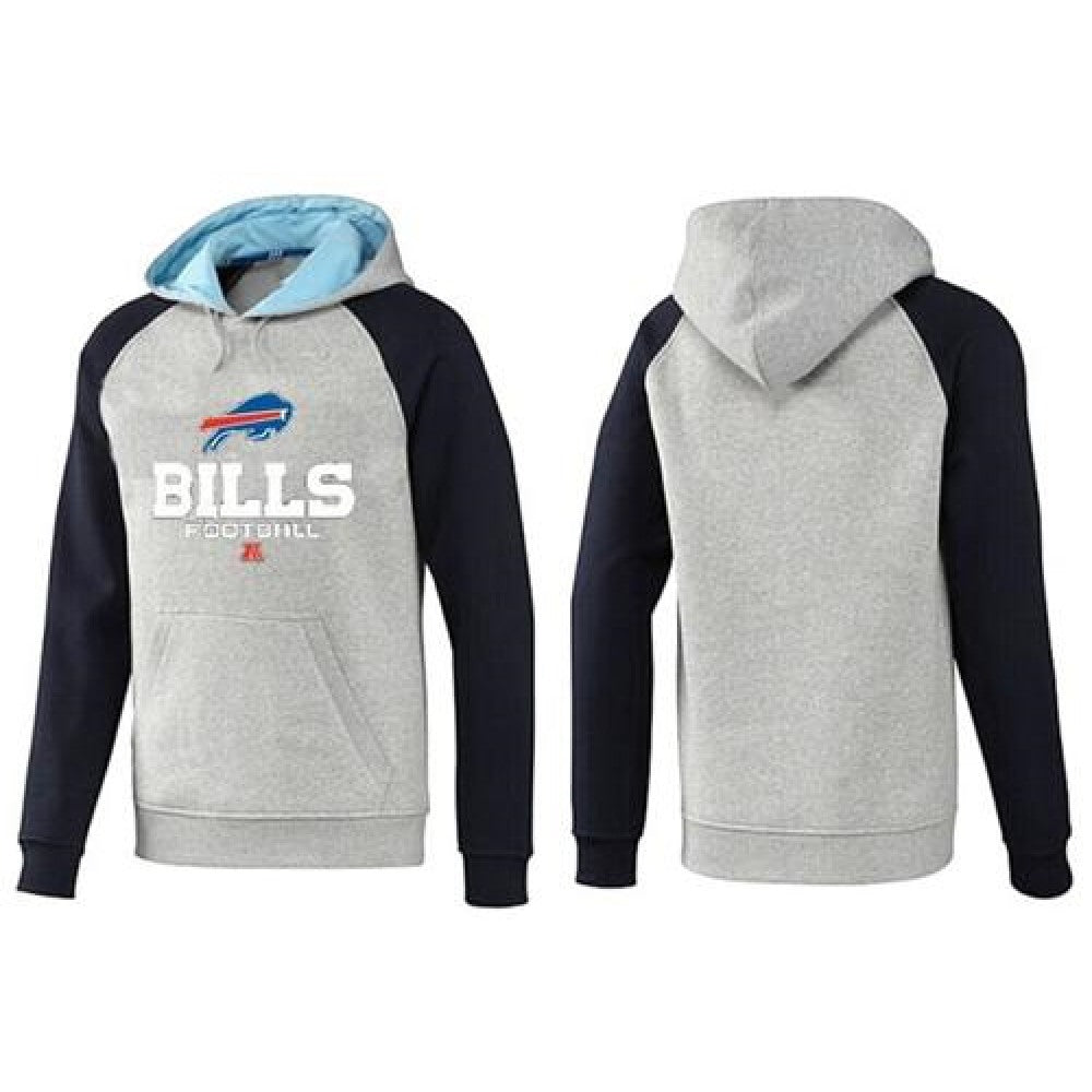 Buffalo Bills Critical Victory Pullover Hoodie Grey & Black 