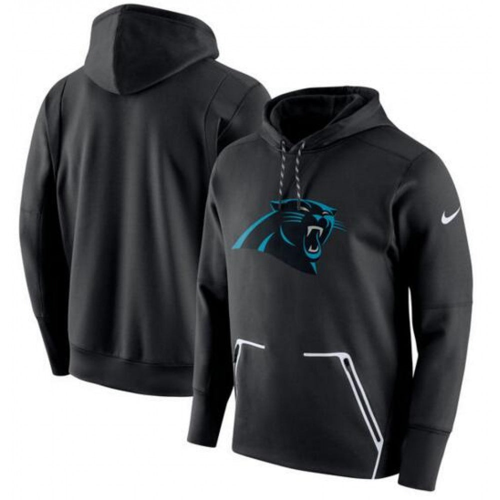 Men's Carolina Panthers Black Champ Drive Vapor Speed Pullover Hoodie 