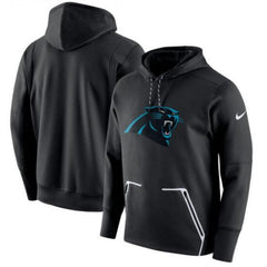 Men's Carolina Panthers Black Champ Drive Vapor Speed Pullover Hoodie 