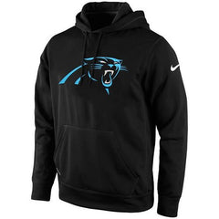 Men's Carolina Panthers Black KO Logo Essential Hoodie 