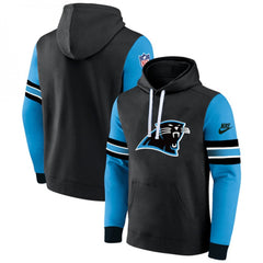 Men's Carolina Panthers Black/Blue Pullover Hoodie 