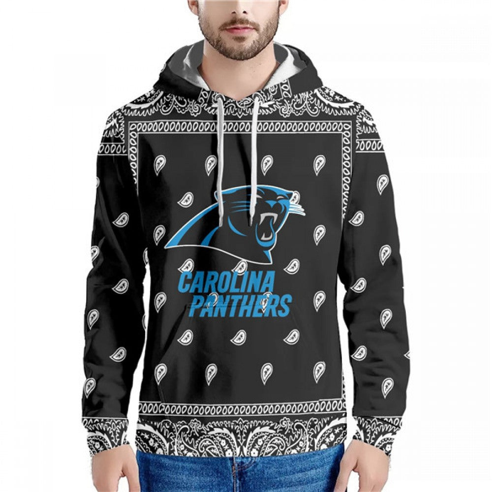 Men's Carolina Panthers Black Pullover Hoodie 