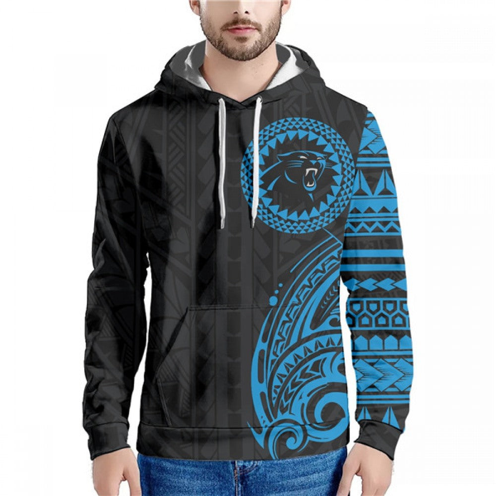 Men's Carolina Panthers Black/Blue Hoodie 