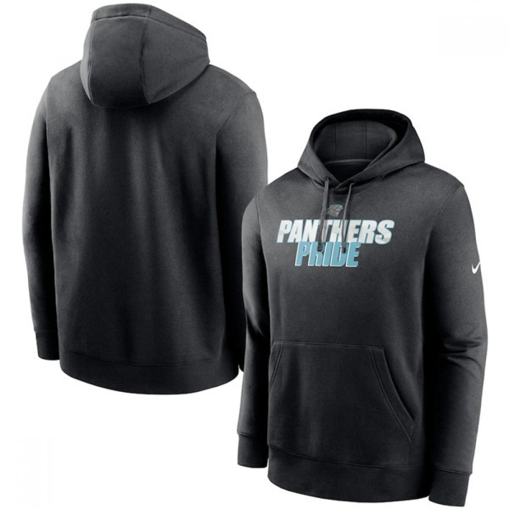 Men's Carolina Panthers Black Fan Gear Local Club Pullover Hoodie 