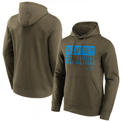 Men's Carolina Panthers #22 Christian McCaffrey Fashion Name & Number Hoodie 
