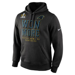 Carolina Panthers Super Bowl 50 Bound Won More Pullover Hoodie Black 