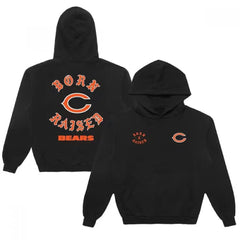 Men's Chicago Bears Born x Raised Black Pullover Hoodie 