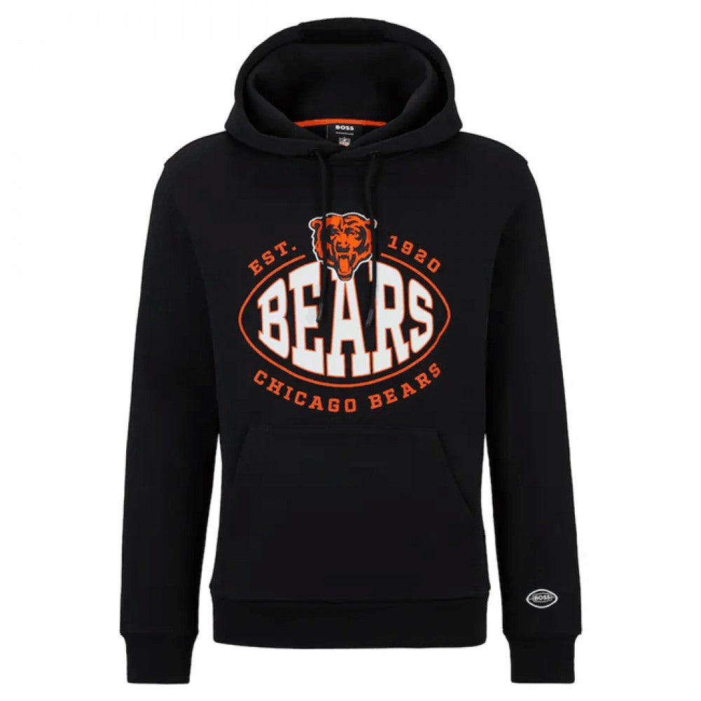 Men's Chicago Bears Black BOSS X Touchback Pullover Hoodie 