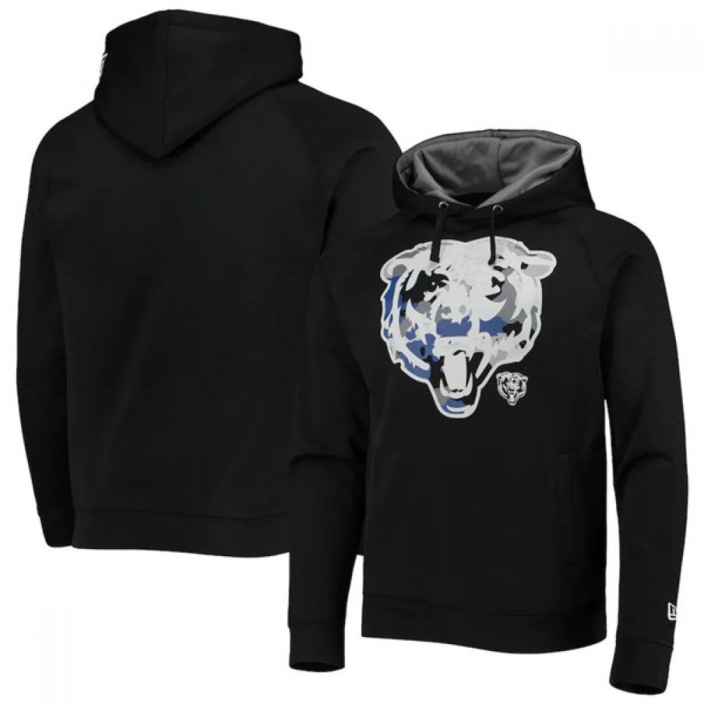 Men's Chicago Bears Black Pullover Hoodie 
