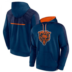 Men's Chicago Bears Navy Defender Evo Pullover Hoodie 