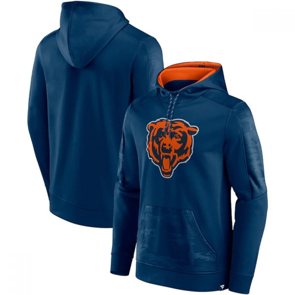 Men's Chicago Bears Navy On The Ball Pullover Hoodie 