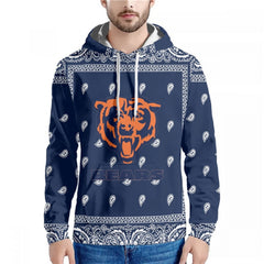 Men's Chicago Bears Navy Pullover Hoodie 