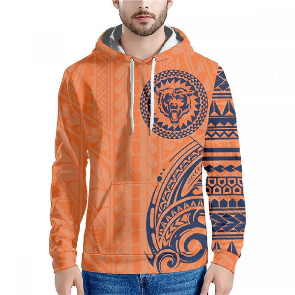 Men's Chicago Bears Orange Hoodie 