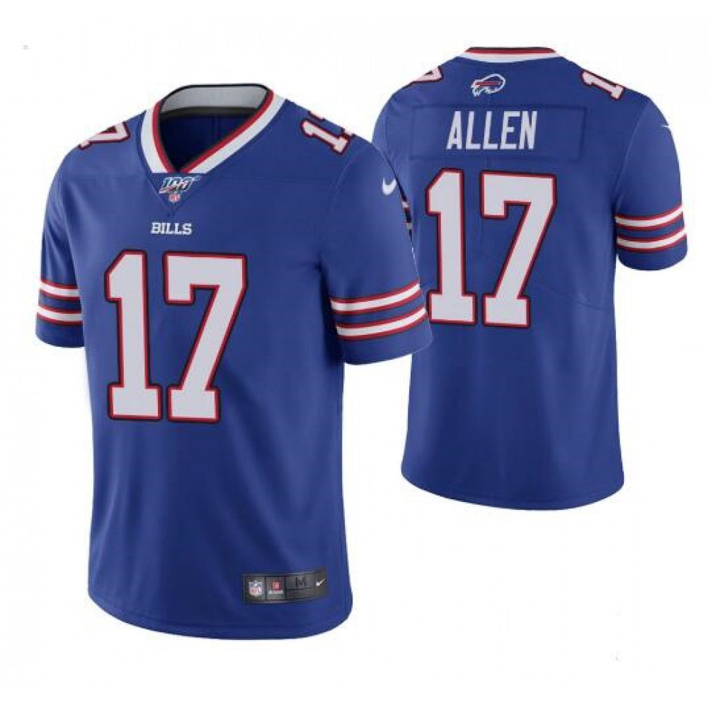 Toddlers Buffalo Bills #17 Josh Allen Blue 100th Season Vapor Untouchable Limited Stitched Jersey 